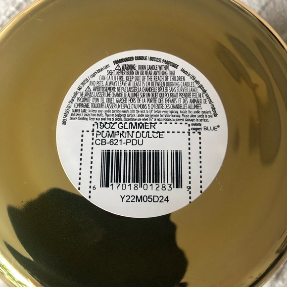NEW Capri Blue Pumpkin Dulce Glimmer Candle 19oz - Picture 5 of 5